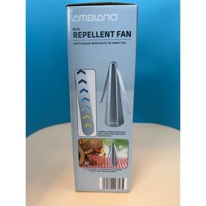 Ambiano Bug Repellent Fan Chemical Free Fly Deterrent Outdoor Patio 626008 Black